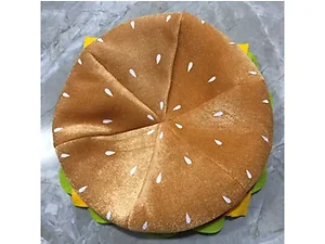 Bulk Buys Delicious Hamburger Costume Hat for Fun Dress-Up