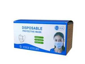 Bulk MO102 50-pack Triple Layer Disposable Protective Masks