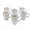 114595.01 | Capri Corda 6-Piece Rustic Stoneware Cup Set