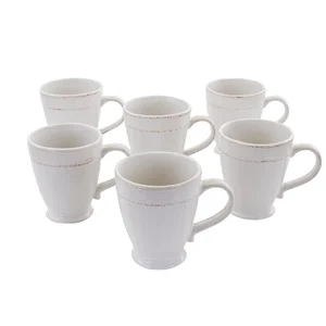 114595.01 | Capri Corda 6-Piece Rustic Stoneware Cup Set