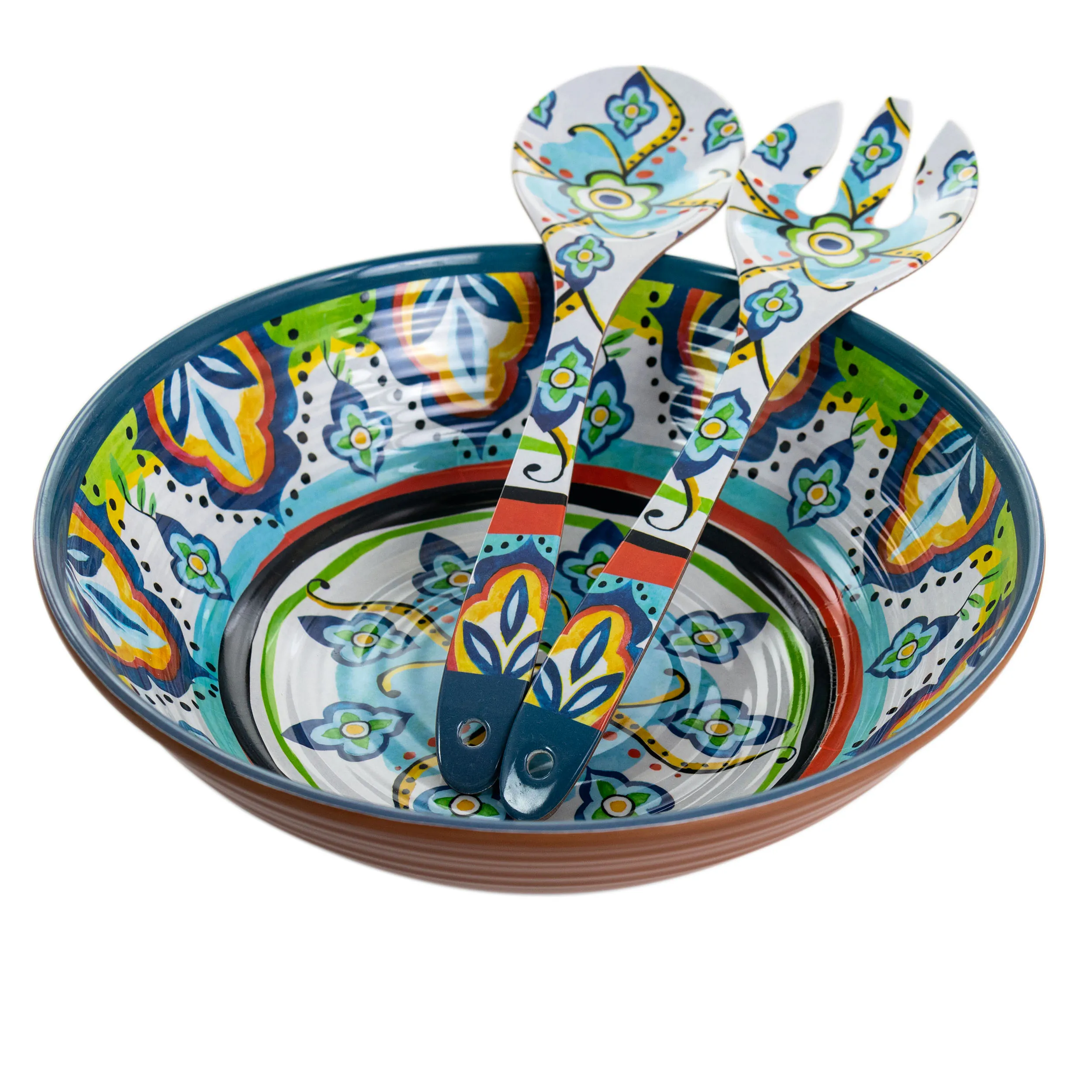 Elama EL-SPANISHTERRACE Spanish Terrace 3 Piece Lightweight Melamine S