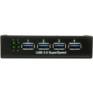 Startech 35BAYUSB3S4 .com Usb 3.0 Front Panel 4 Port Hub - 3.5 5.25in 