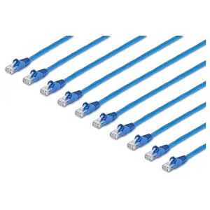 Startech N6PATCH25BL10PK 10pk 25ft Cat6 Blue Snagless