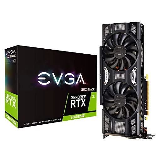 Evga 08G-P4-3062-KR Geforce Rtx 2060 Super Sc Black Gaming Graphics Ca