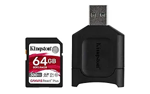 MLPR2/64GB | Kingston 64GB SDXC REACT PLUS UHS-II Memory