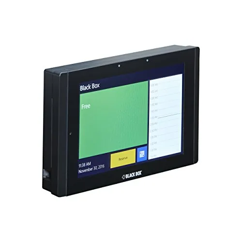 Black RS-TOUCH7-M Room Scheduler 7 On Wall