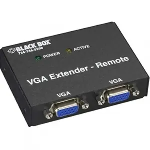 Black AC555A-REM-R2 2-port Vga Receiver With Enhanced Signal Quality