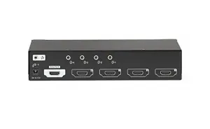 Black AVSP-HDMI1X4 4-port Hdmi Splitter With Audio Output