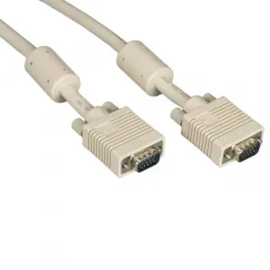 Black EVNPS06-0100-MM Vga Video Cable With Ferrite Core, Male