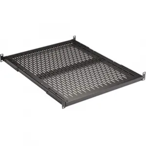 Black RM399-R2 Fixed Vented Server Shelf For 19-inch Racks