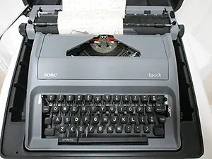 79103Y | Adler Royal EPOCH Gray Manual Typewriter with