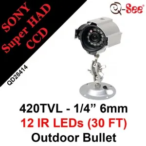 Q QD28414W Q-see Qd28414 Day And Night Color Ccd Security Camera