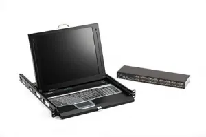 Black KVT417A-16UV-R2 17-inch 16-port Usbps2 Kvm Switch With Tray