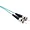 Unirise 60M OM3 10G Fiber Optic Cable - Aqua PVC Jacket