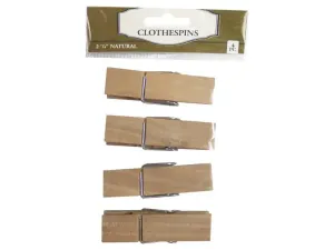 Bulk FD315 Four Pack Wood Clothespins