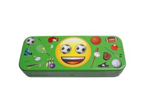 Bulk CI226 Emoji Tin Pencil Box In 4 Assorted Styles