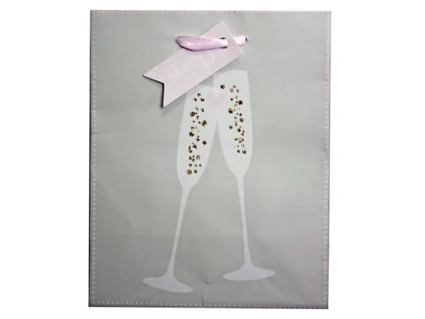 Bulk DC199 Cheers Petit Gift Bag In Gray