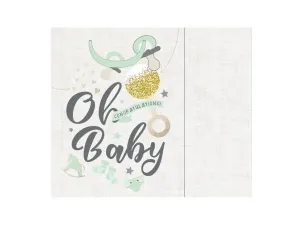 Bulk GB198 Oh Baby Shaker Gift Bag Wtissue