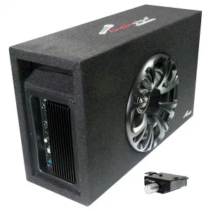 Audiopipe APMINIB800A Single 8 Amplified Ported Bass Enclosure 800 Wat