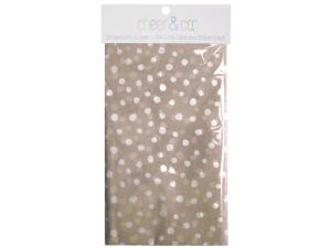 Bulk GH805 20 Count Gift Wrap Tissue Paper In Kraft With White Dots