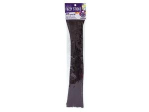 Bulk CH532 25 Pack Black Fuzzy Craft Sticks