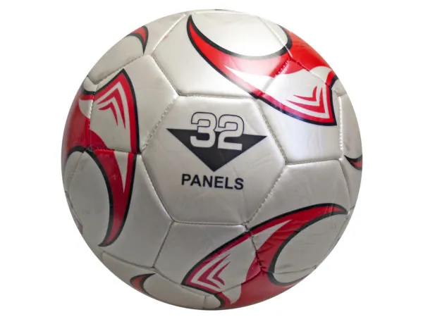 Bulk OP966 Size 5 Soccer Ball With Red Wheel Design