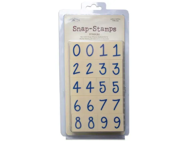 Bulk SA710 Snap-stamps Set Numbers Casual 1quot;