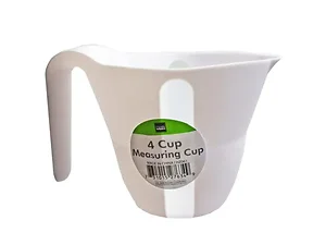 HZ061 | Bulk Buys Premium White Measuring Cup Set - 4 Piece