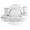 Elama Elama Maisy 18-Piece White Porcelain Dinnerware Set