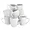 Elama Elama Elle 12-Piece White Porcelain Mug Set
