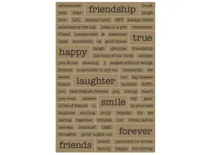 Bulk CH372 Momenta 80 Piece Friendship Kraft Stickers