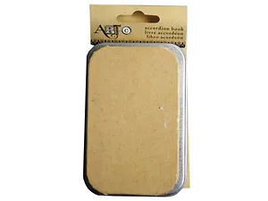 CH443 | Bulk Buys Art-C Tan Accordion Book with Tin