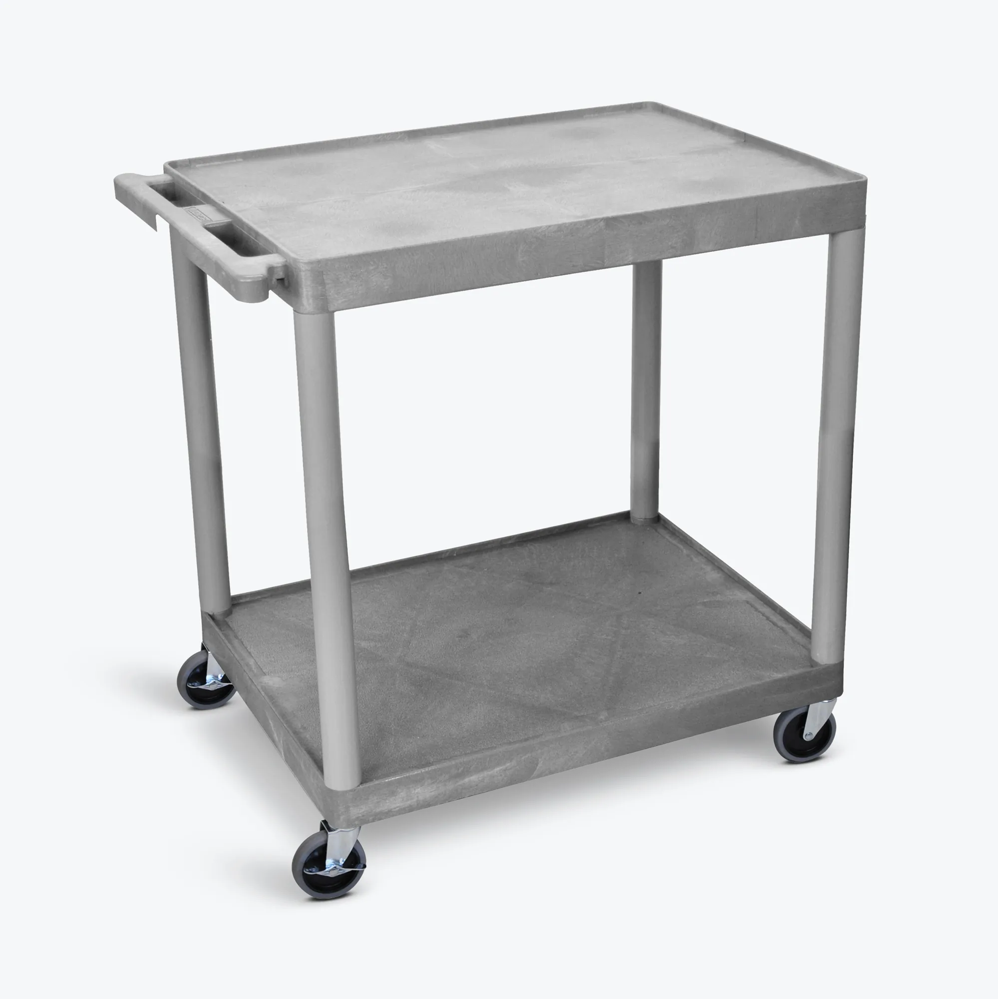 Luxor HE38-G Heavy-duty 2 Shelf Utility Cart In Gray