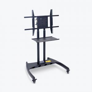 Luxor FP3500 Adjustable Height Flat Panel Cart W Accessory Shelf And 9