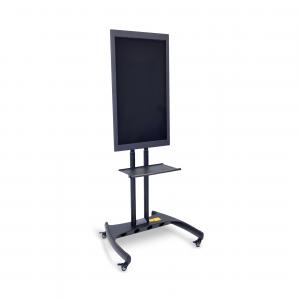 Luxor FP3500 Adjustable Height Flat Panel Cart W Accessory Shelf And 9