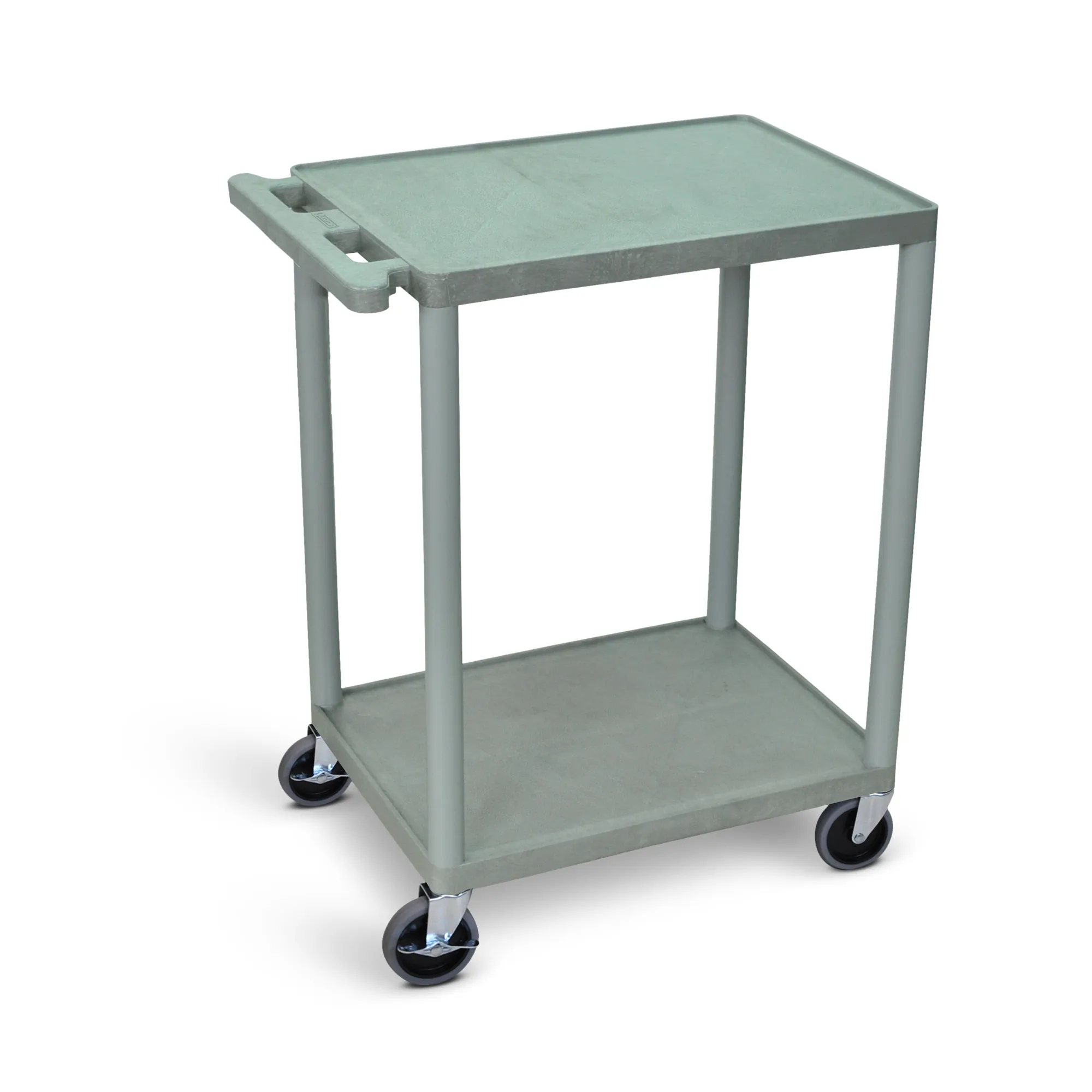 Luxor HE32-G 2 Shelf Utility Cart Gray