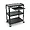 Luxor Luxor Extra Wide Steel A/V Cart with Keyboard Shelf