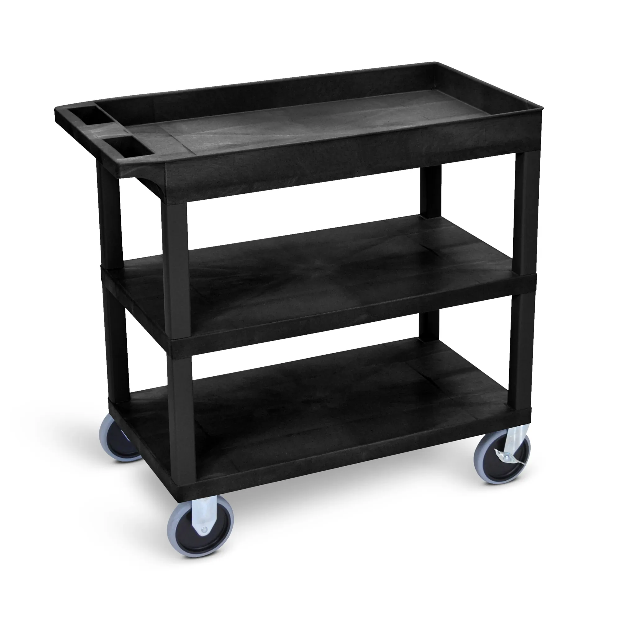 Luxor EC122HD-B Ec122hd 18x32 Black Cart 2 Flat With 1 Tub Shelf