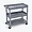 Luxor Luxor Heavy-Duty Utility Cart with 2 Tubs and Flat