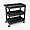 Luxor Heavy-Duty 3-Tub Utility Cart with Swivel Casters