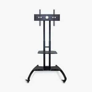 FP2500 | Luxor Adjustable Height Rolling TV Cart with Shelf