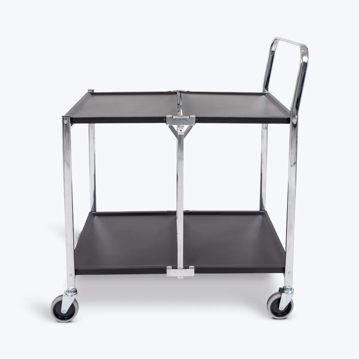 Luxor MSCC-2 2 Shelf Collapsible Metal Cart