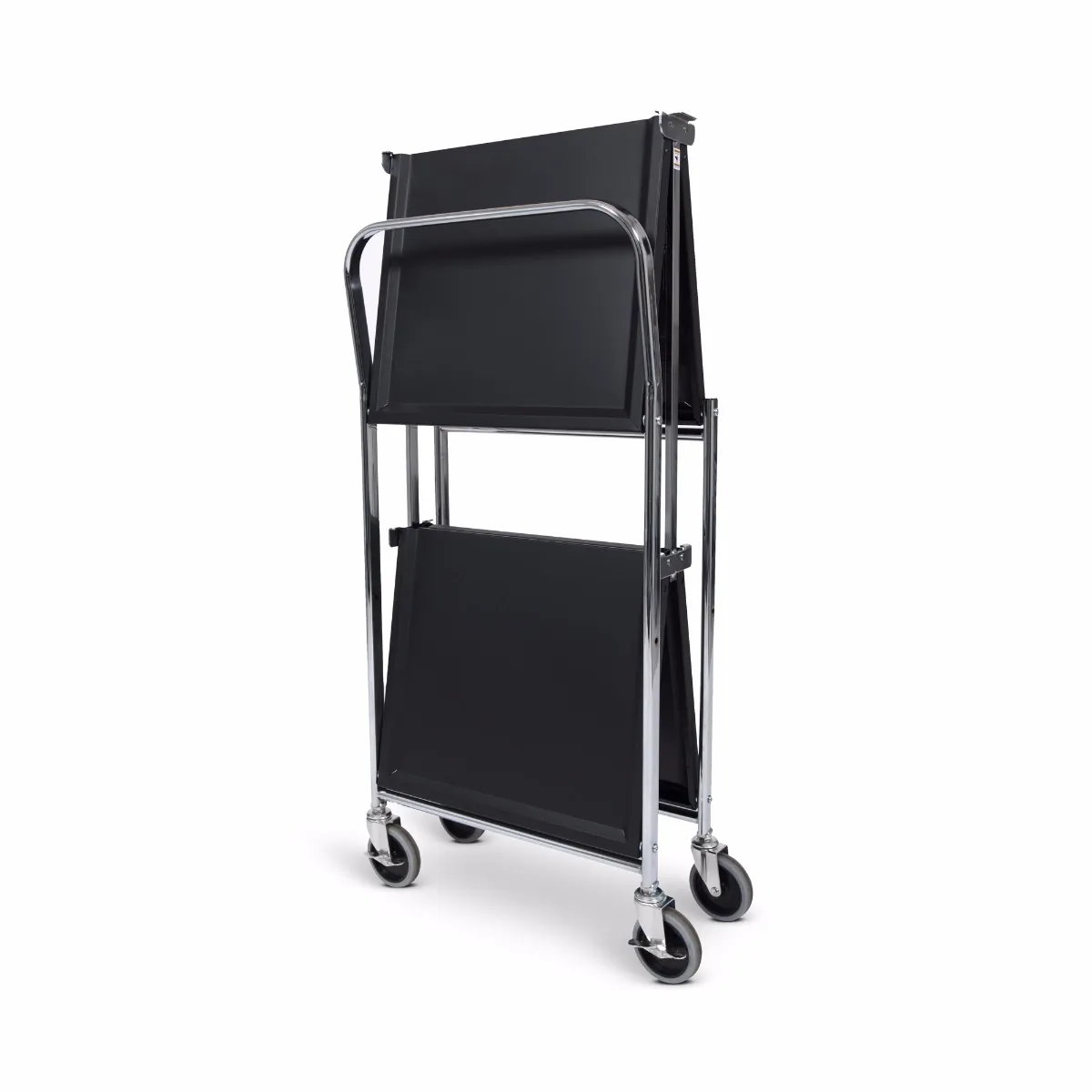 Luxor MSCC-2 2 Shelf Collapsible Metal Cart