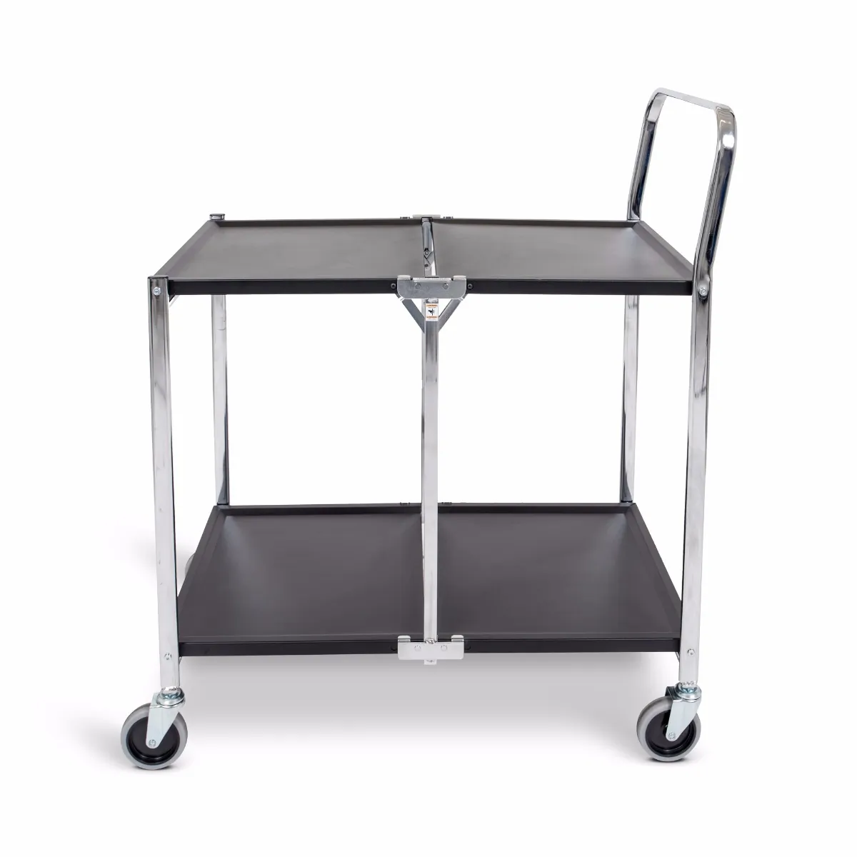 Luxor MSCC-2 2 Shelf Collapsible Metal Cart