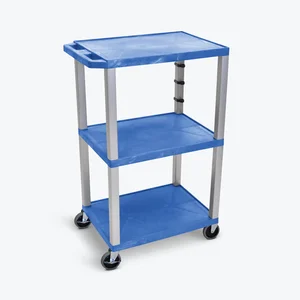 Luxor Luxor Tuffy 3 Shelf AV Cart with Electric & Locking