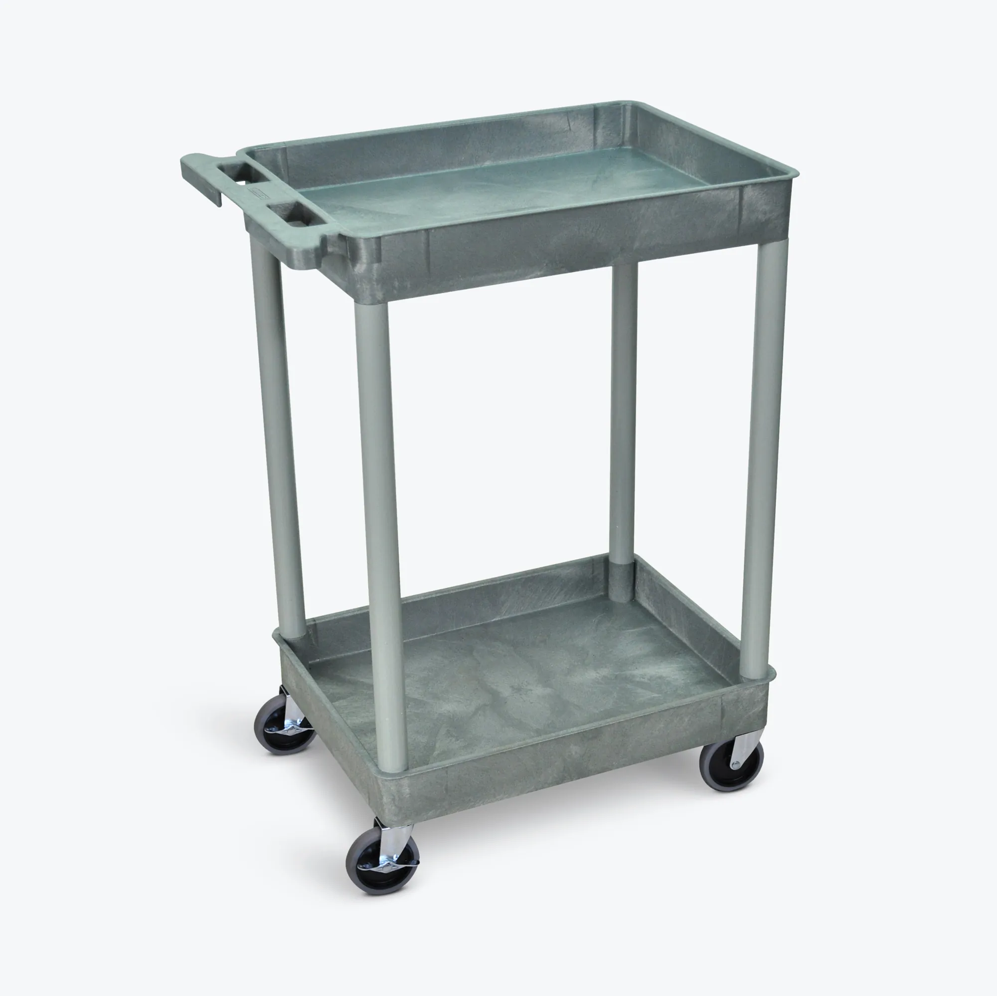 Luxor STC11-G 2 Shelf Gray Tub Cart