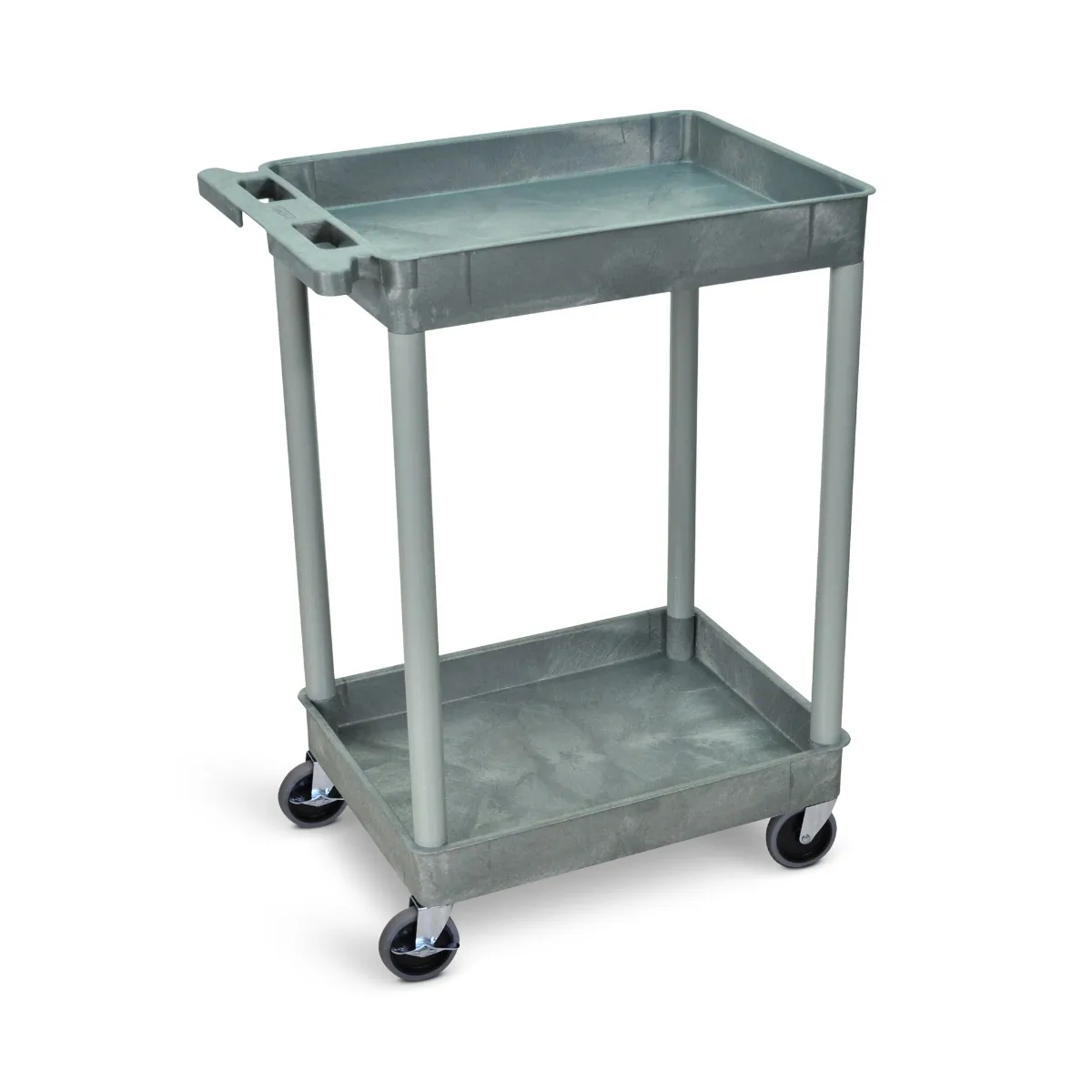 Luxor STC11-G 2 Shelf Gray Tub Cart