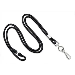 2137-2001 | Brady People ID Black Lanyard with Swivel Hook