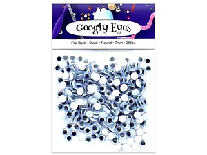 CH541 | Bulk Buys 286-pack Black Googly Eyes for Craft
