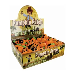 GW791 | Bulk Buys Jack-O-Lantern Plush Trick or Treat Bag